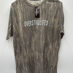 Men's Camouflage Graphic Long Sleeve overstimulated Tee